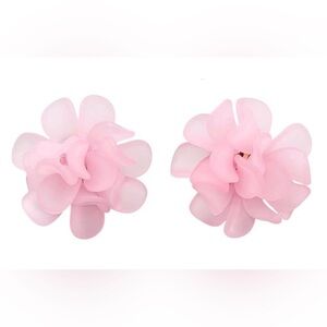 Acrylic Flower Petal Earrings
